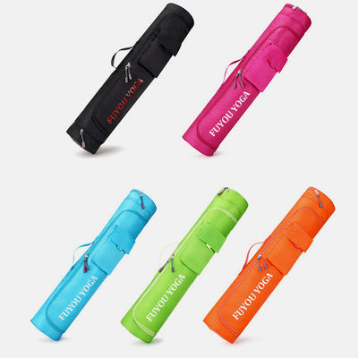 Waterproof Full Zip Yoga Mat Bag Carrier with Adjustable Strap Storage Pocket