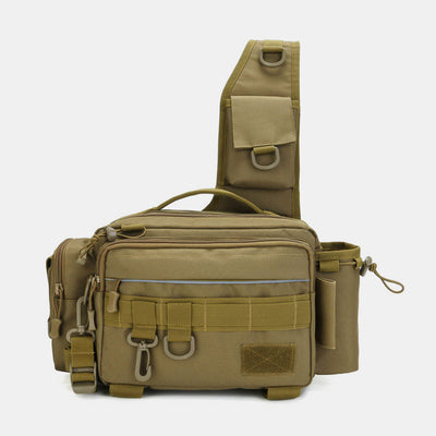Multifunctional Large Capacity Waterproof Fishing Hiking Waist Bag Crossbody Bag
