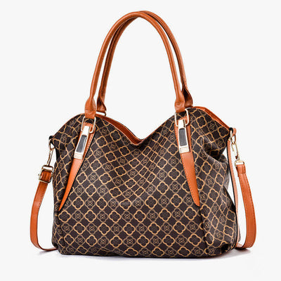 Leather Hobo Bag Large Capacity Tote Handbag Multifuntion Shoulder Purses