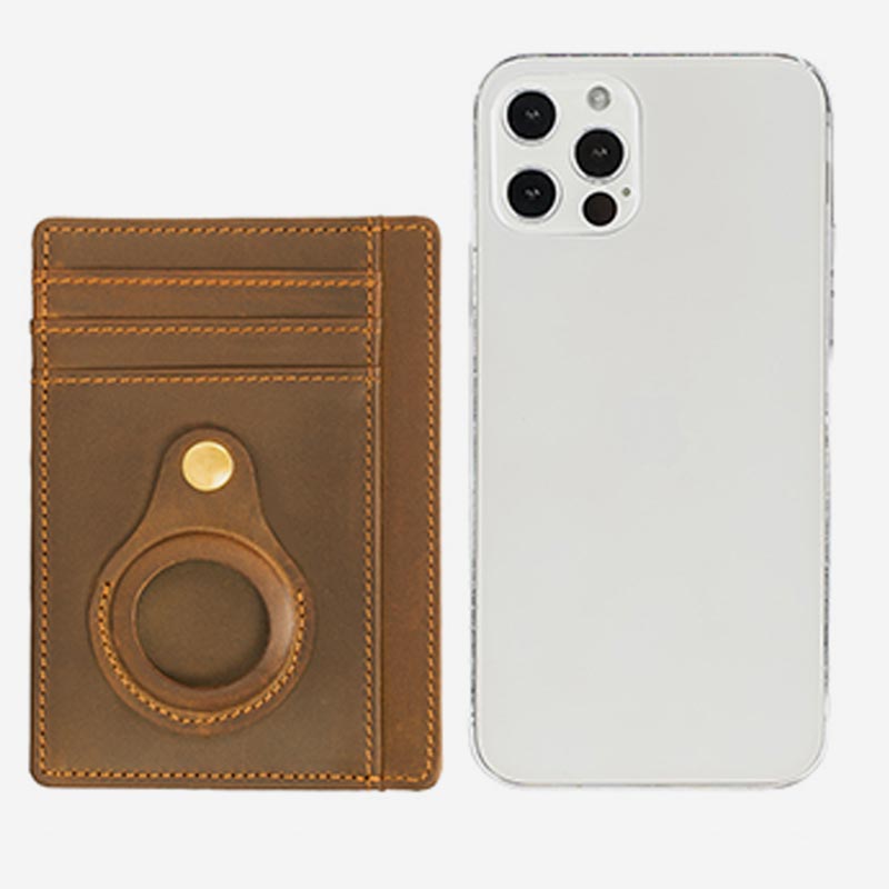 Lightweight RFID Vintage Airtag Card Holder