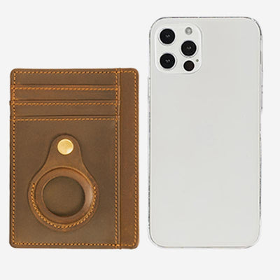 Lightweight RFID Vintage Airtag Card Holder