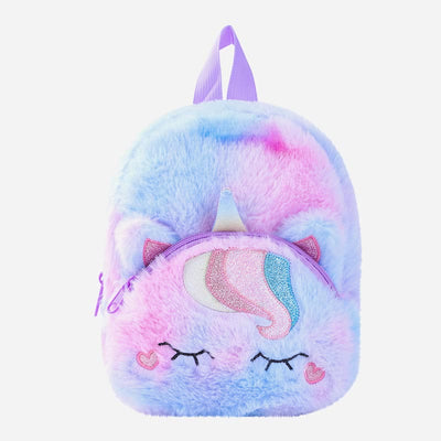 Backpack For Women Unicorn Furry Cute Cartoon Toddlers Kids Schoolbag