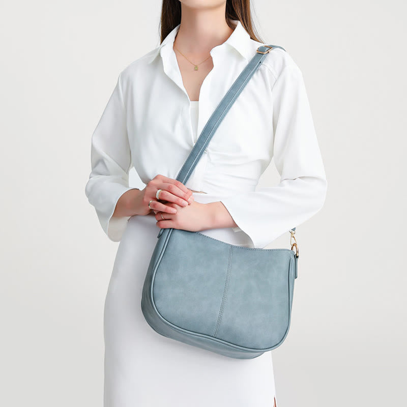 Shoulder Bag For Women Double Strape Elegant PU Leather Bag