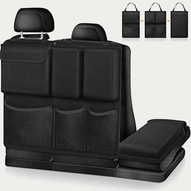 Car Organizer For Seat Back Zipper Detachable Design Oxford Storage Bag