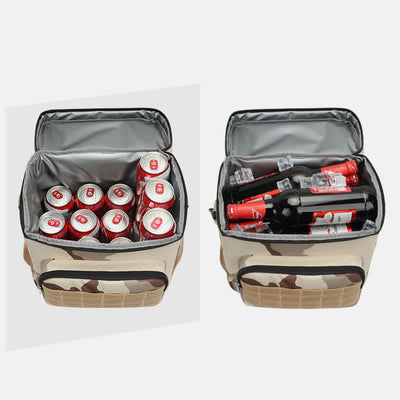 Tactical Outdoor Insulated Bag Portable Lunch Bag Handbag with Crossbody Strap