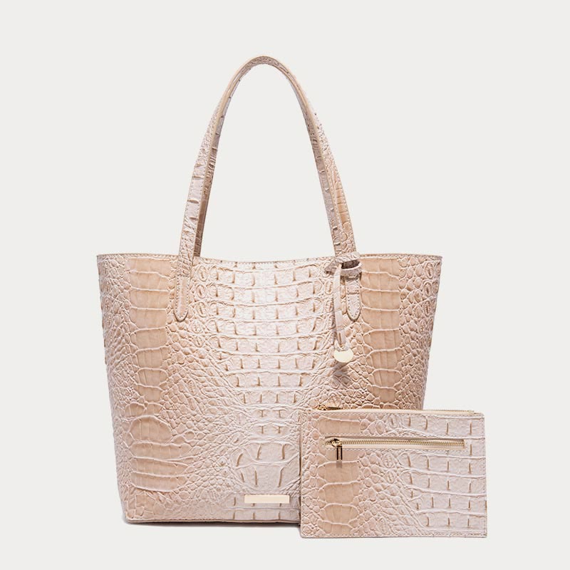 Tote For Women Daily Retro Crocodile Pattern Bag Set