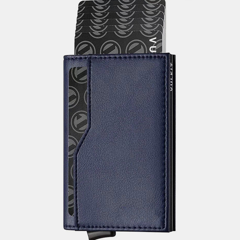 Genuine Leather Handmade RFID Blocking Pop Up Wallet Card Holder