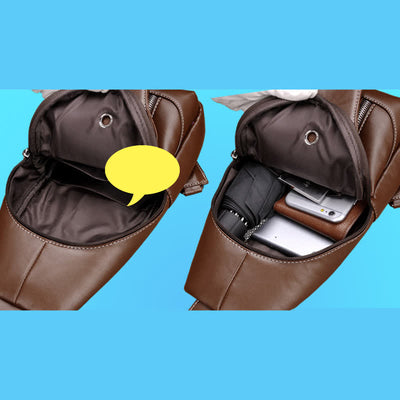 Men Casual Travel Crossbody Chest Sling Bag One Shoulder Strap Bag