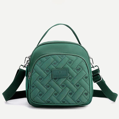 Functional Women Purse Lightweight Nylon Roomy Crossbody Shoulder Bag Mini Backpack