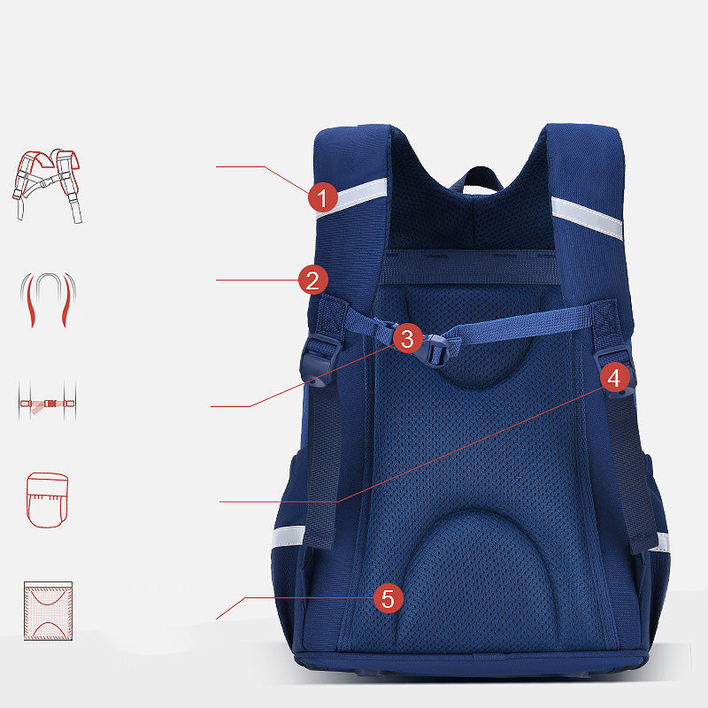 Lightweight School Backpack for Girls Boys Elementary Reflectance School Bags