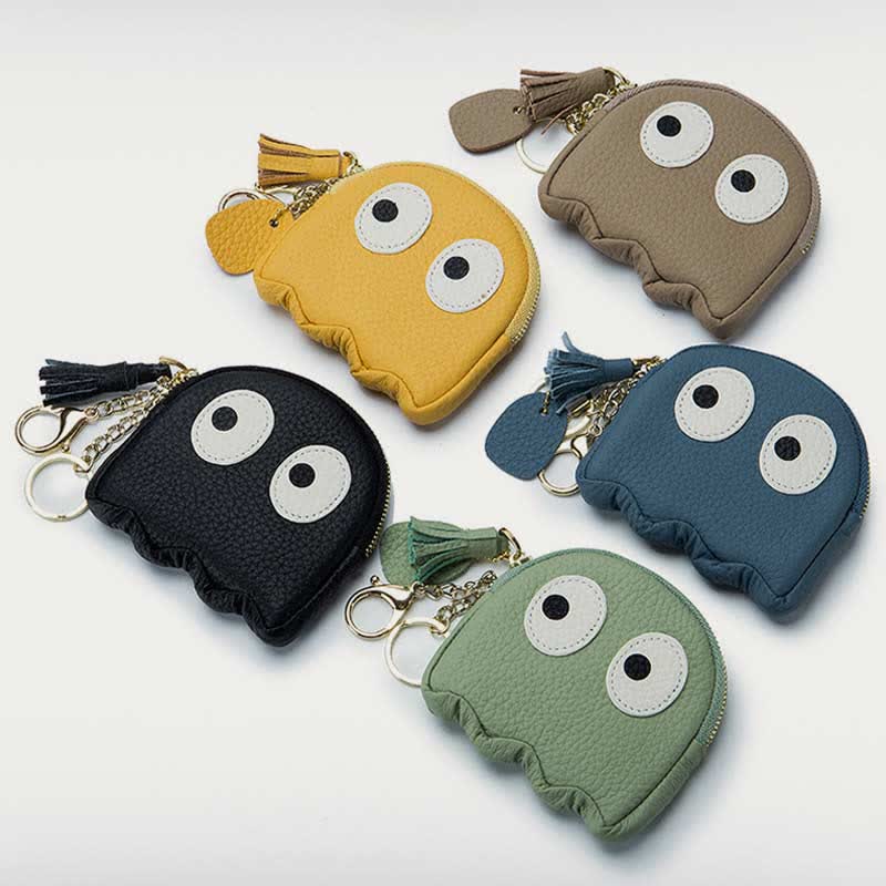 Cute Coin Purse for Women Girls Genuine Leather Change Pouch Wallet
