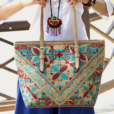 Tote Bag For Women Large Ethnic Style Pattern Printing Bag