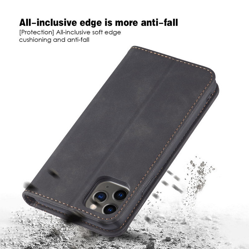 Premium PU Leather Wallet Case Card Holder Compatible with iPhone 13 Pro Max