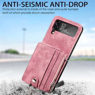 Phone Case For Z Flip 6 / Z Flip 5 2-In-1 Detachable Samll Wallet