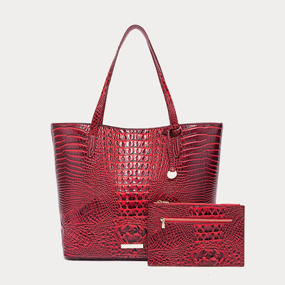 Tote For Women Daily Retro Crocodile Pattern Bag Set