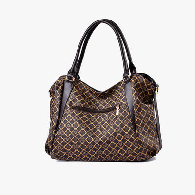 Leather Hobo Bag Large Capacity Tote Handbag Multifuntion Shoulder Purses