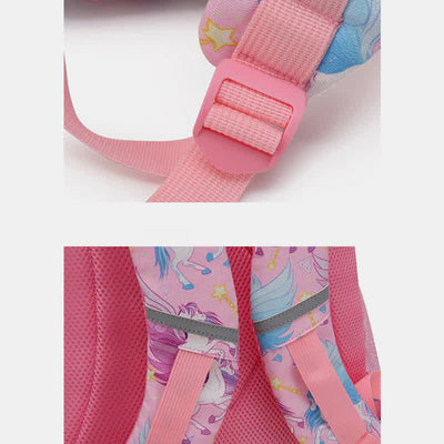 Unicorn Schoolbag Set for Girls Backpack Bookbag Lunch Bag Pencil Case