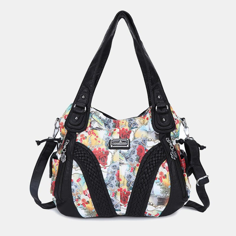 Women's Solid Color Hobo Bag