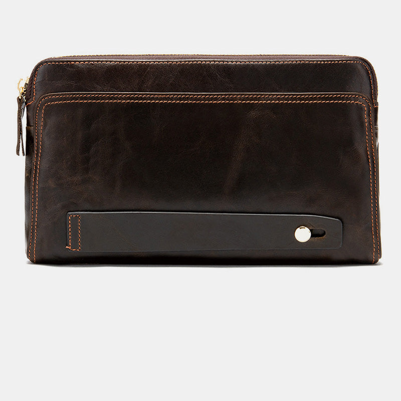 Large Capacity Genuine Leather Business Wallet