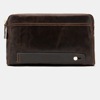 Large Capacity Genuine Leather Business Wallet
