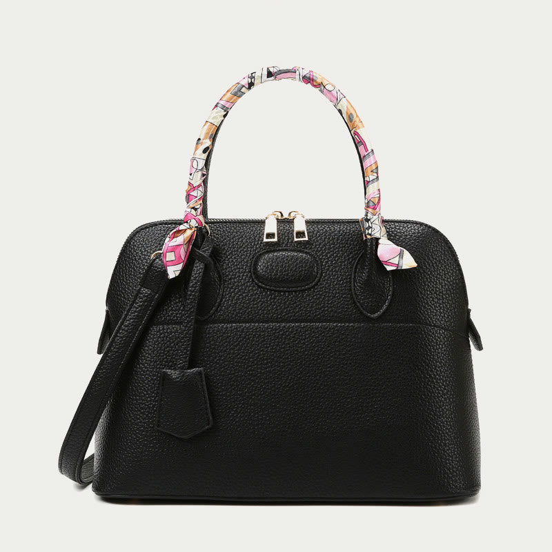 Top-Handle Bag For Women Vintage Thin Silk Scarf Handle