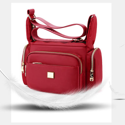 Nylon Crossbody Bag For Women Daily Outfit Multiple Pockets Purse