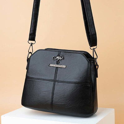 Multi-Compartment Small Casual Faux Leather Crossbody Bag Handbag