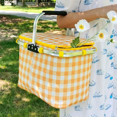 Cooler Bag For Outing Travel Thickened Aluminum Film Picnic Basket