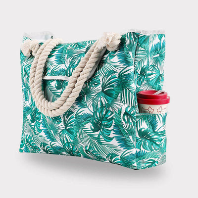 Summer Beach Bag For Women Printing Canvas Large Capacity Handbag