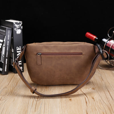 Retro Sling Bag For Men Riding Lightweight Crossbody Chest Daypack