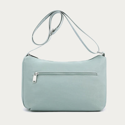 Solid Crossbody Bag For School Travel Simple Nylon Bag Purse
