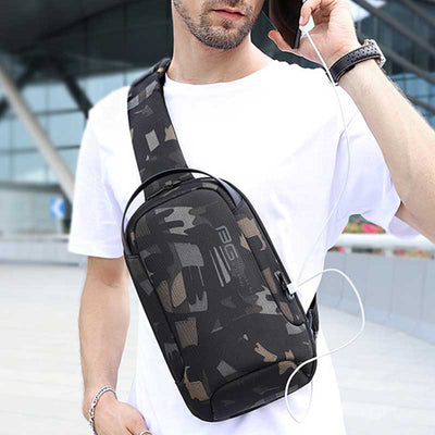Waterproof Large-Capacity Anti-theft Sling Bag