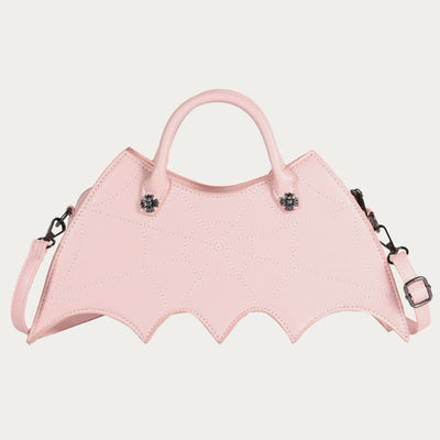 Crossbody Bag For Halloween Outfit Creative Bat Pattern Leather Bag
