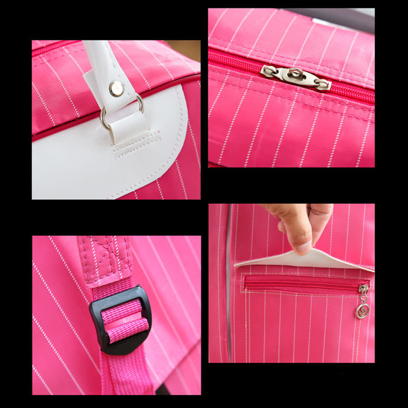 Women Pull Rod Travel Bag Large Capacity Backpack With Wheels
