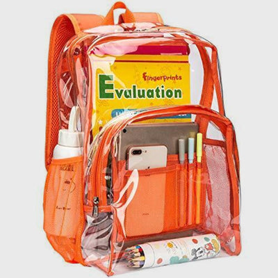 Backpack For School Students Trasparent PVC Leisure Daily Schoolbag