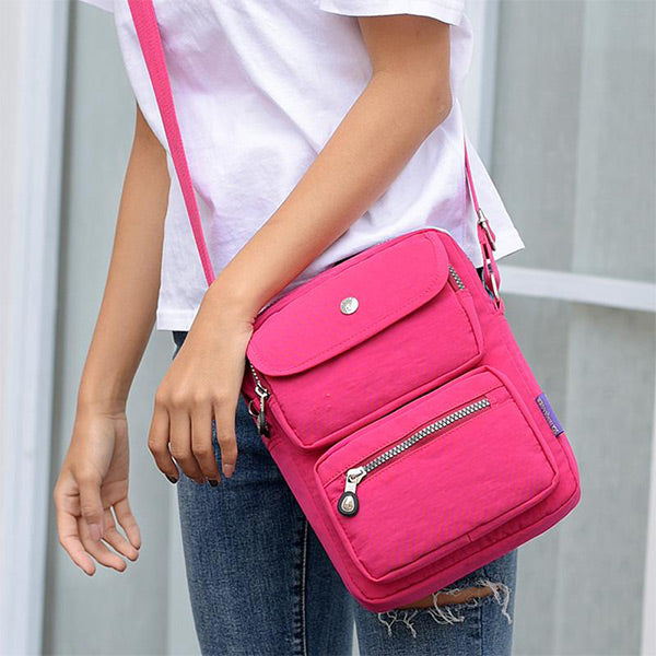 Multi-pocket Nylon Shoulder Bag