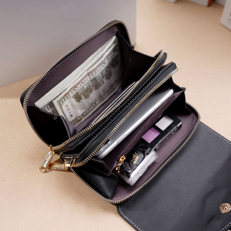Retro Multi-Card Coin Purse Crossbody Bag