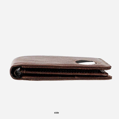 Genuine Leather Airtag Wallet Multiple Slots RFID Blocking Card Holder Purse