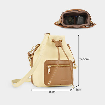 Bundle Drawstring Camera Bag Portable Bucket SLR Photography Bag