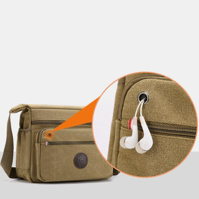 Vintage Large Capacity Canvas Messenger Bag