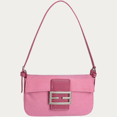 Shoulder Bag For Women Vintage Matte Pink Elegant Handbag