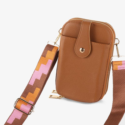 Double Compartment Crossbody Bag For Women Accordion Phone Bag