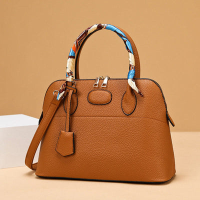 Top-Handle Bag For Women Vintage Thin Silk Scarf Handle
