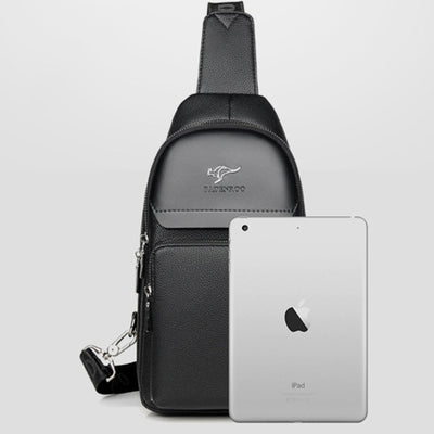 Multipurpose Sling Bag Waterproof Soft Crossbody Backpack with USB Charger Port