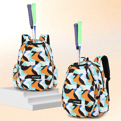 Badminton Backpack For Teens Floral Printing Sports Racket Bag