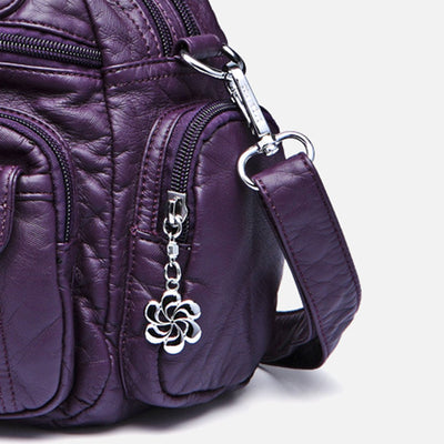 Solid Color Fashion Dumplings Messenger Bag