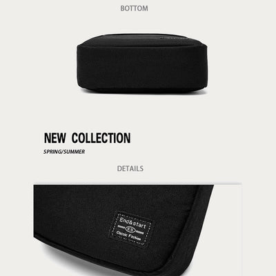 Oxford Phone Bag For Men Lightweight Solid Color Crossbody Bag