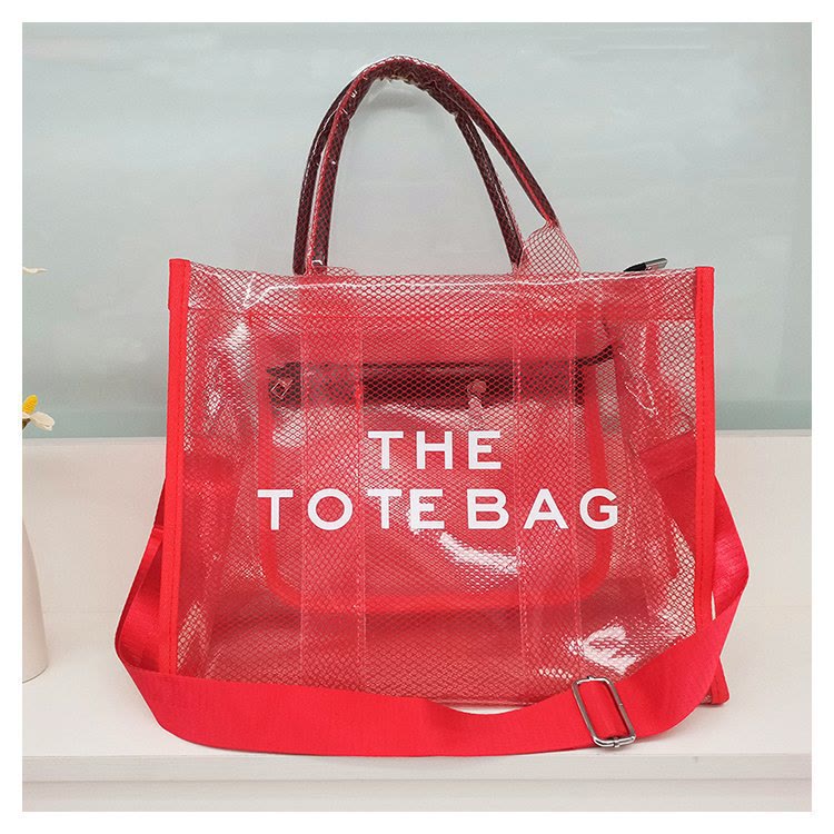 Tote Bag For Women Large Capacity Transparent PVC Crossbody Beach Bag