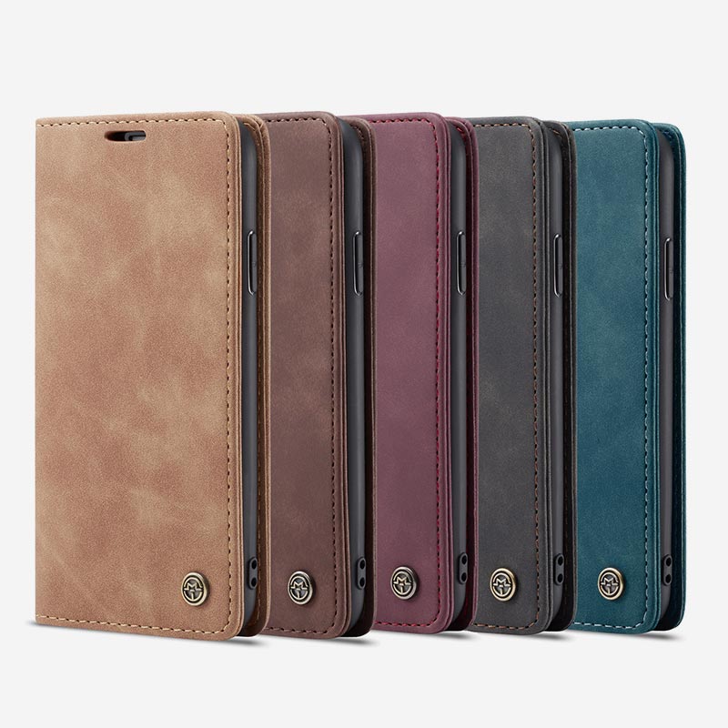 Leather Phone Case Phone Bag for iPhone Samsung with Card Holder Banknote Pocket