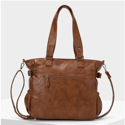 Women Large Underarm Tote Multiple Pockets Two Use Crossbody Bag